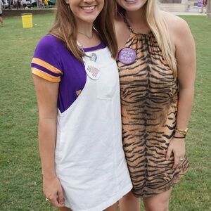 Tiger Print Flowy Mini Dress